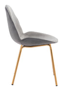 Dining Sets Cheap Dining Room Sets - 20.5" x 22.4" x 32.5" Gray, Velvet, Steel & Plywood, Velvet Dining - Set of 2 HomeRoots