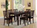 Dining Sets Dining Room Sets - 36" X 60" X 30" 7Pc Espresso & Espresso Pu Dining Set HomeRoots