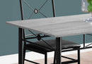Dining Sets Dining Room Sets - 63" x 76" x 102" Grey, Black, Foam, Metal - 5pcs Dining Set HomeRoots