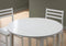 Dining Sets Dining Room Sets - 68" x 66'.5" x 95" White, Foam, Solid Wood, Leather-Look - 3pcs Dining Set HomeRoots