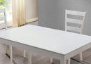 Dining Sets Modern Dining Room Sets - 69'.5" x 81'.5" x 99" White, Grey, Solid Wood, Foam, Veneer - 5pcs Dining Set HomeRoots