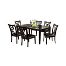 Dining Sets Springhill Enticing 7 Piece Dining Table Set, Espresso Benzara