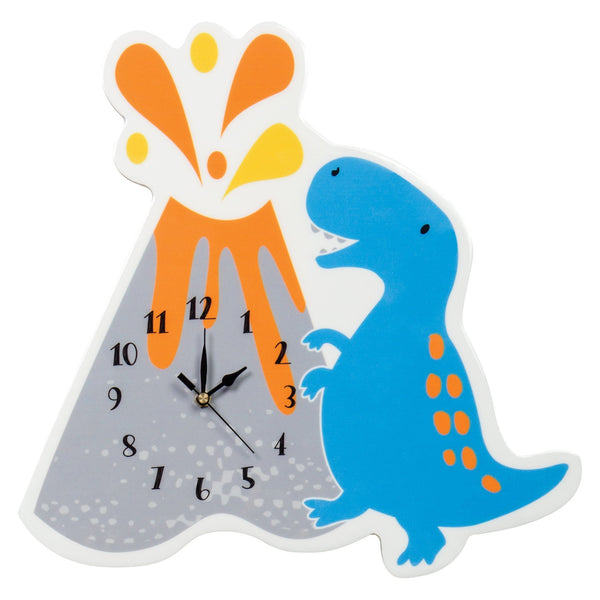 Dinosaur Volcano Wall Clock-DINOSAUR-JadeMoghul Inc.