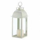Lantern Candle Holder Distressed Ivory Candle Lantern