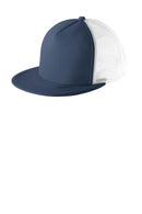 District - Flat Bill Snapback Trucker Cap. DT624-Juniors & Young Men-New Navy-OSFA-JadeMoghul Inc.