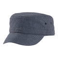 District Houndstooth Military Hat DT619-Caps-New Navy/Blue-OSFA-JadeMoghul Inc.