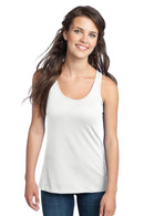 District - Juniors 60/40 Racerback Tank. DT237-T-shirts-White-4XL-JadeMoghul Inc.