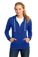 District - Juniors Core Fleece Full-Zip Hoodie DT290-Sweatshirts/Fleece-Deep Royal-4XL-JadeMoghul Inc.