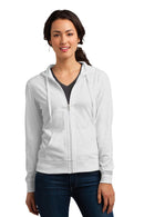 District Juniors Jersey Full-Zip Hoodie. DT2100-Sweatshirts/Fleece-White-4XL-JadeMoghul Inc.