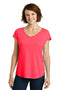 District Made Ladies Drapey Cross-Back Tee. DM416-T-shirts-Hot Coral-4XL-JadeMoghul Inc.