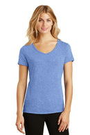 District Made Ladies Perfect Tri V-Neck Tee. DM1350L-Ladies-Maritime Frost-4XL-JadeMoghul Inc.