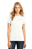 District Made Ladies Perfect Weight Crew Tee. DM104L-Ladies-Bright White-M-JadeMoghul Inc.