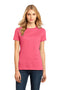 District Made Ladies Perfect Weight Crew Tee. DM104L-T-shirts-Coral-XL-JadeMoghul Inc.