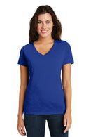 District Made Ladies Super Slub V-Neck Tee. DM3501-Ladies-Deep Royal-4XL-JadeMoghul Inc.