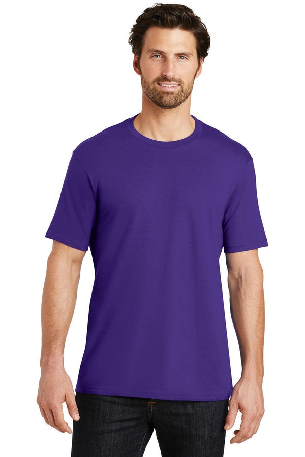 District Made Mens Perfect Weight Crew Tee. DT104-T-shirts-Purple-M-JadeMoghul Inc.