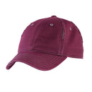 District Rip and Distressed Cap DT612-Caps-Maroon/Grey-OSFA-JadeMoghul Inc.