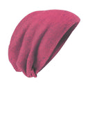 District - Slouch Beanie DT618-Caps-Dark Fuchsia Heather-OSFA-JadeMoghul Inc.