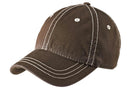 District - Thick Stitch Cap. DT610-Caps-Chocolate Brown/Stone-OSFA-JadeMoghul Inc.