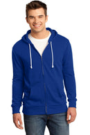 District - Young Mens Core Fleece Full-Zip Hoodie DT190-Sweatshirts/fleece-Deep Royal-4XL-JadeMoghul Inc.