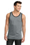 District - Young Men's Cotton Ringer Tank DT1500-T-shirts-Heathered Steel/Black-4XL-JadeMoghul Inc.