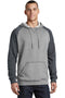 District Young Men's Lightweight Fleece Raglan Hoodie. DT196-Sweatshirts/Fleece-Heathered Grey/ Heathered Charcoal-4XL-JadeMoghul Inc.
