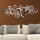 DIY Circles Wall Mirror Stickers Vinyl Art Mural Wall Sticker Room Decoration Sofa TV Background Home Wall Decor Dropshipping-32 Pcs Fish-JadeMoghul Inc.