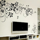 DIY Wall Art Decal Decoration Fashion Romantic Flower Wall Sticker/ Wall Stickers Home Decor 3D Wallpaper Free Shipping--JadeMoghul Inc.