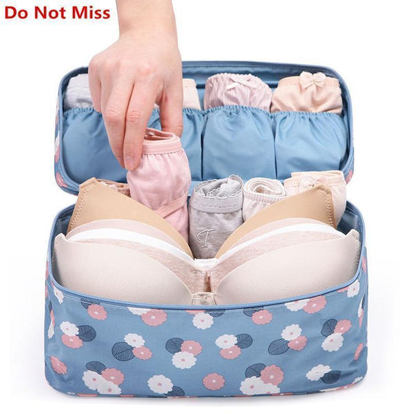 Do Not Miss 2017New Makeup Bag Travel Bra Underwear Lingerie Organizer Bag Cosmetic Daily Supplies Toiletries Storage Bra Bag-Sky blue-JadeMoghul Inc.
