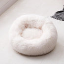 Dog & Cat Long Plush Pet Bed Calming Beds - Ultra-soft Pets Basket Kennel Dog Round Cat Winter Cushion Warm Sleeping Bag Mat JadeMoghul Inc. 