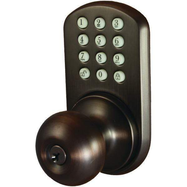 Touchpad Electronic Doorknob (Oil Rubbed Bronze)