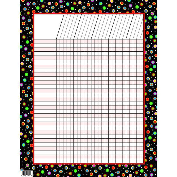 DOTS ON BLACK INCENTIVE CHART-Learning Materials-JadeMoghul Inc.