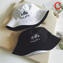 Double Sided Wear Finger Something Embroidery Panama Bucket Hat Men Women Summer Bucket Cap Hip Hop Hat Fisherman Hat JadeMoghul Inc.