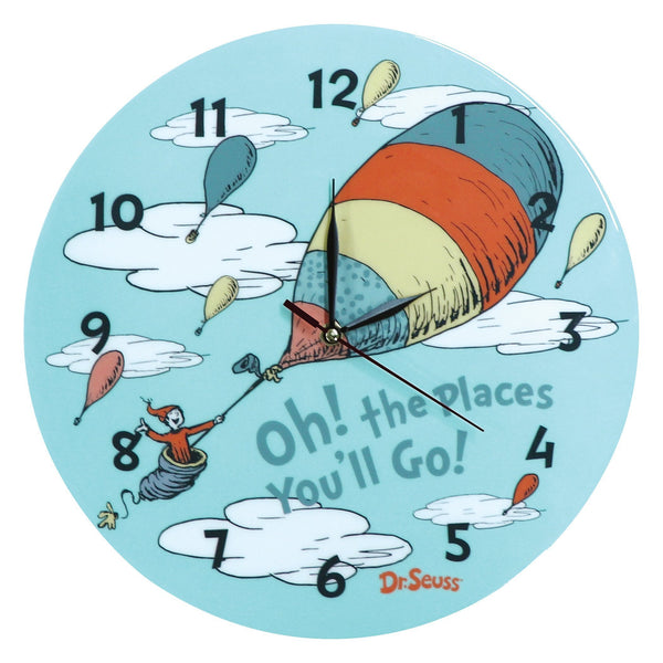 Dr. Seuss Oh, the Places You'll Go Unisex Wall Clock-S-OTPYG-U-JadeMoghul Inc.