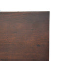 Drawers Black Chest of Drawers - 18" X 43" X 47" Brown/Black Wood Metal Bedroom Chest HomeRoots
