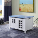 Drawers Cheap Chest of Drawers - 21" X 32" X 21" White Blue Wood Youth Chest HomeRoots