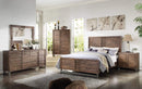 Drawers Chest of Drawers - 34" X 18" X 55" Reclaimed Oak Wood Chest HomeRoots