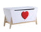 Drawers Chest of Drawers For Sale - 16" X 37" X 20" White Red Wood Youth Chest HomeRoots