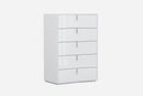 Drawers White Chest of Drawers - 31 X 16" X 44" White Chest HomeRoots