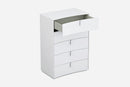 Drawers White Chest of Drawers - 31 X 16" X 44" White Chest HomeRoots