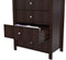 Dressers 5 Drawer Dresser - 47.2 Espresso Solid Composite Wood Dresser with 5 Drawers HomeRoots