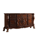 Dressers Bedroom Dresser - 20" X 66" X 38" Cherry Oak Wood Poly Resin Dresser/Server HomeRoots
