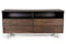 Dressers Bedroom Dresser - 30" Dark Aged Oak Wood and Metal Dresser HomeRoots