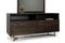 Dressers Bedroom Dresser - 30" Dark Aged Oak Wood and Metal Dresser HomeRoots