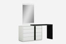 Dressers Black Dresser - 46" X 18" X 33" Black Double Dresser Extension HomeRoots