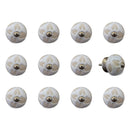 Dressers Dresser Knobs 1.5" x 1.5" x 1.5" Ceramic/Metal Multicolor 12 Pack Knob 8100 HomeRoots