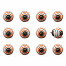 Dressers Dresser Knobs 1.5" x 1.5" x 1.5" Ceramic/Metal Multicolor 12 Pack Knob 8105 HomeRoots