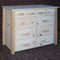 Dressers Tall Dresser - 54" X 20" X 38" Natural Wood 10 Drawer Dresser HomeRoots