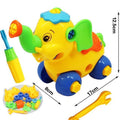 Early Learning Education DIY Screw Nut Group Installed Plastic 3d Puzzle Disassembly Motorcycle Kids Toys for Children Toys-YLH88163-JadeMoghul Inc.