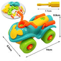 Early Learning Education DIY Screw Nut Group Installed Plastic 3d Puzzle Disassembly Motorcycle Kids Toys for Children Toys-YLH88168-JadeMoghul Inc.