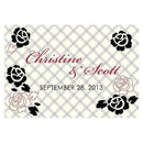 Eclectic Patterns Large Rectangular Tag Vintage Pink (Pack of 1)-Wedding Favor Stationery-Classical Green-JadeMoghul Inc.